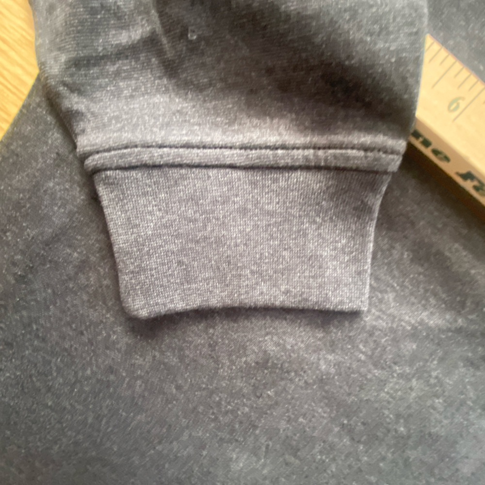Adidas Men's Dark Gray Hoodie with bright orange  Logo , SIZE MEDIUM - Picture 7 of 10